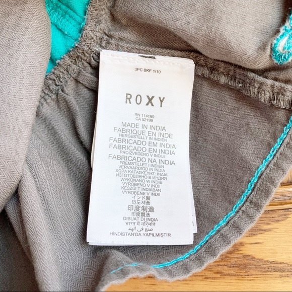 ROXY Blue Color Block Pleated Dress - Picture 4 of 5